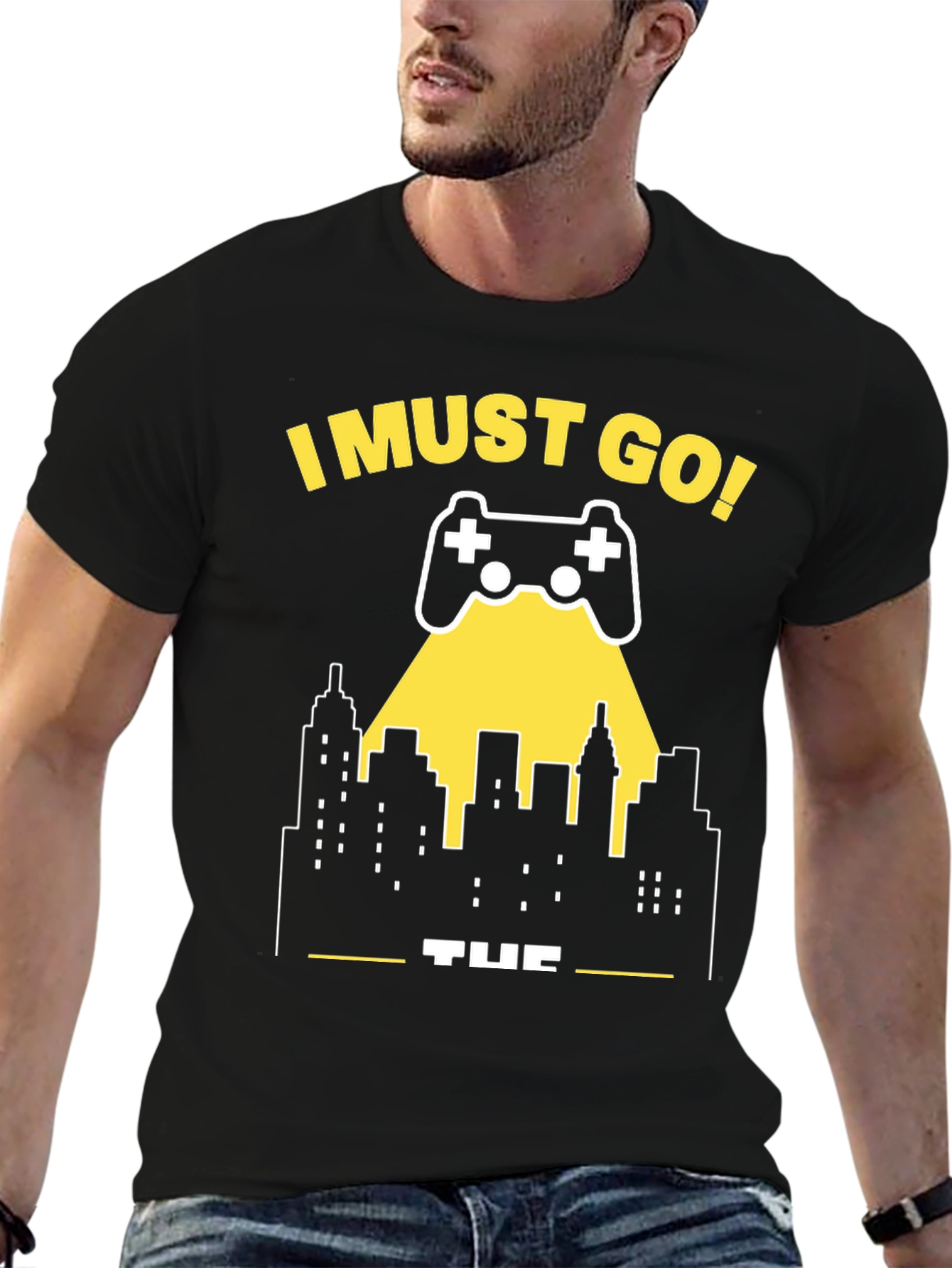 I Must Go Gaming T-Shirt - Gamer City Design