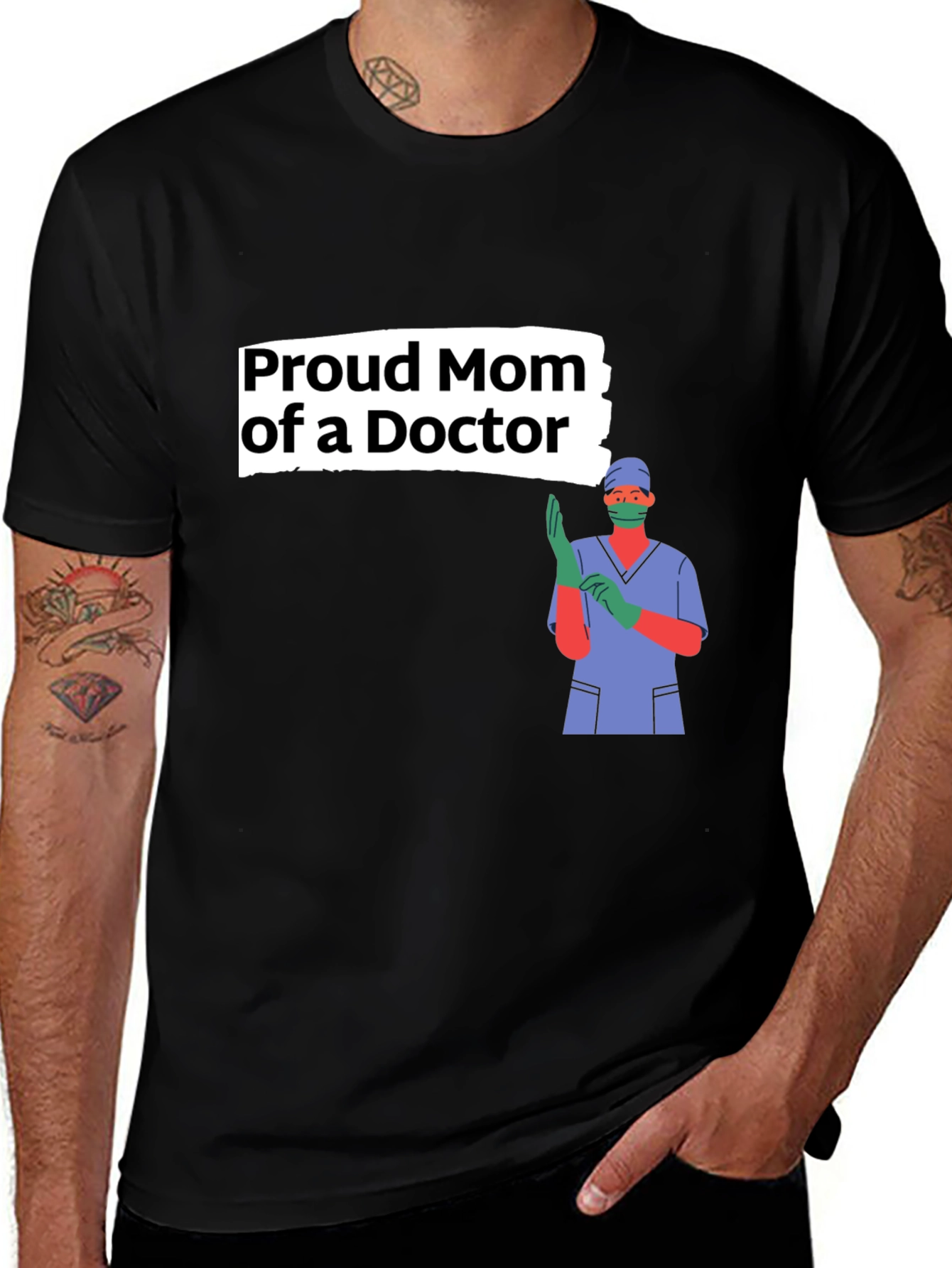 Proud Mom of a Doctor Graphic Tee