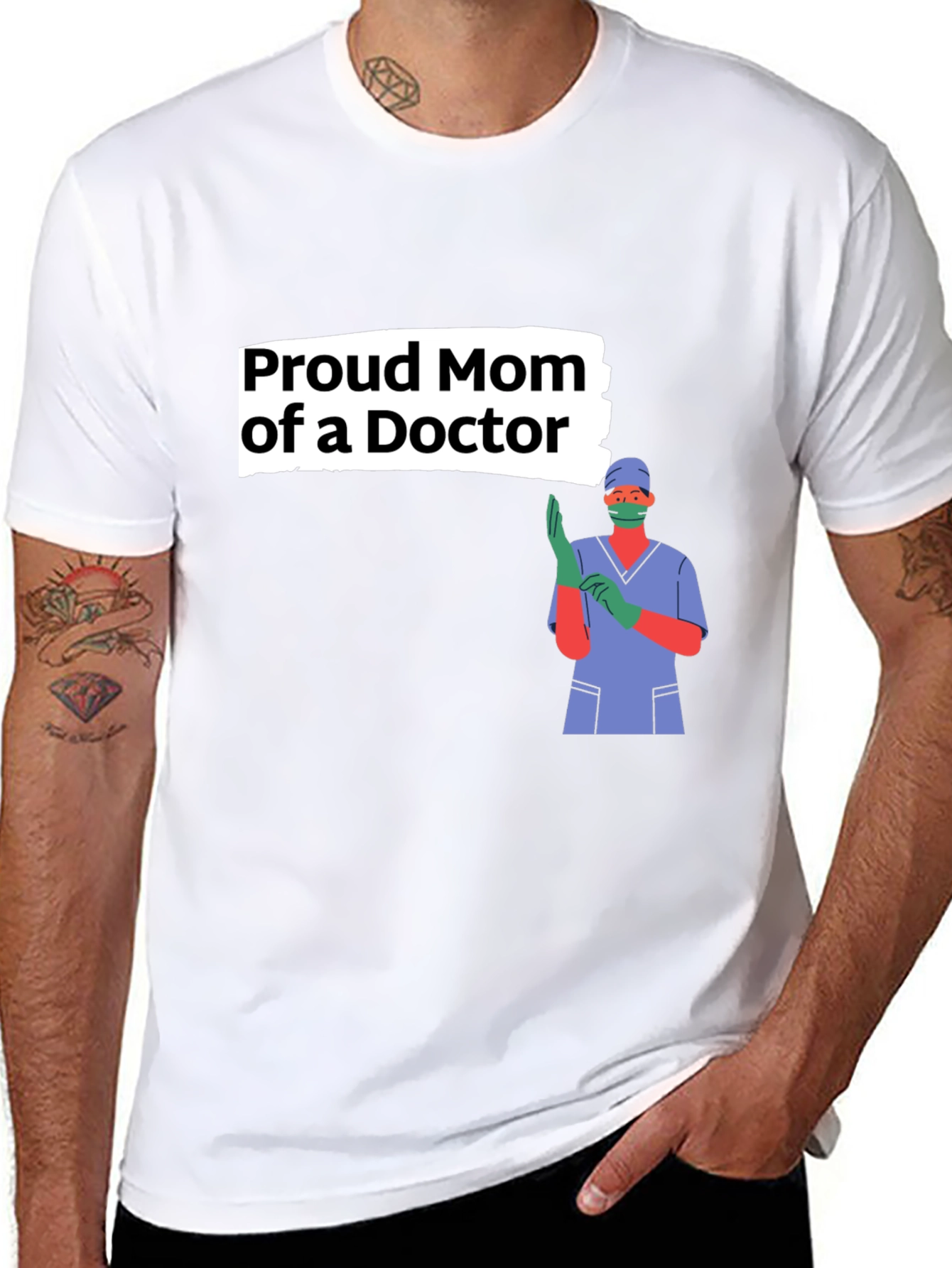 Proud Mom of a Doctor Graphic Tee