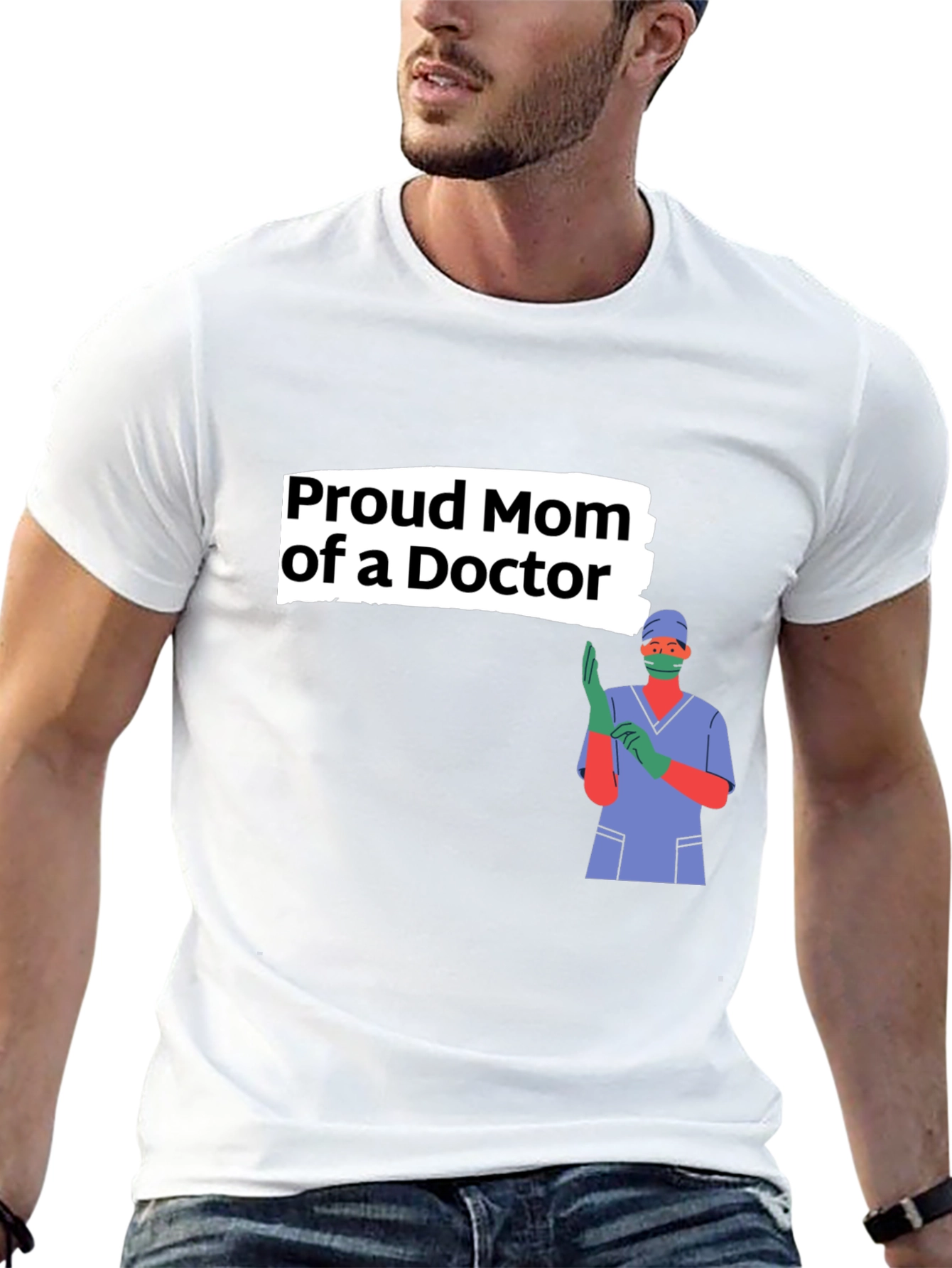 Proud Mom of a Doctor Graphic Tee