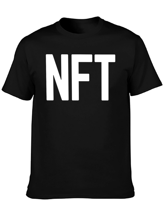 NFT T-Shirt - Bold White Print on Black