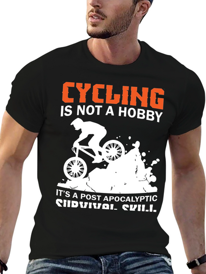 Cycling is Survival Skill Graphic Tee