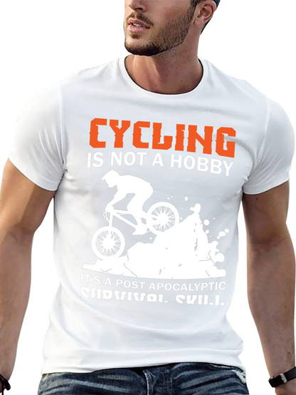 Cycling is Survival Skill Graphic Tee