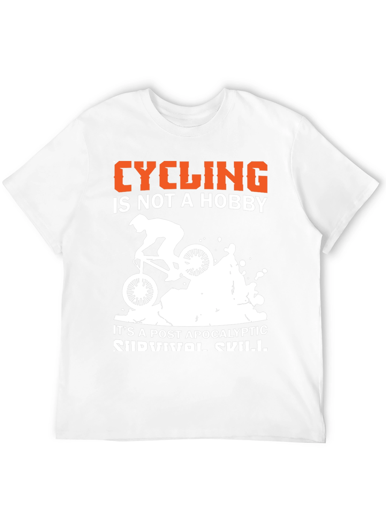 Cycling is Survival Skill Graphic Tee