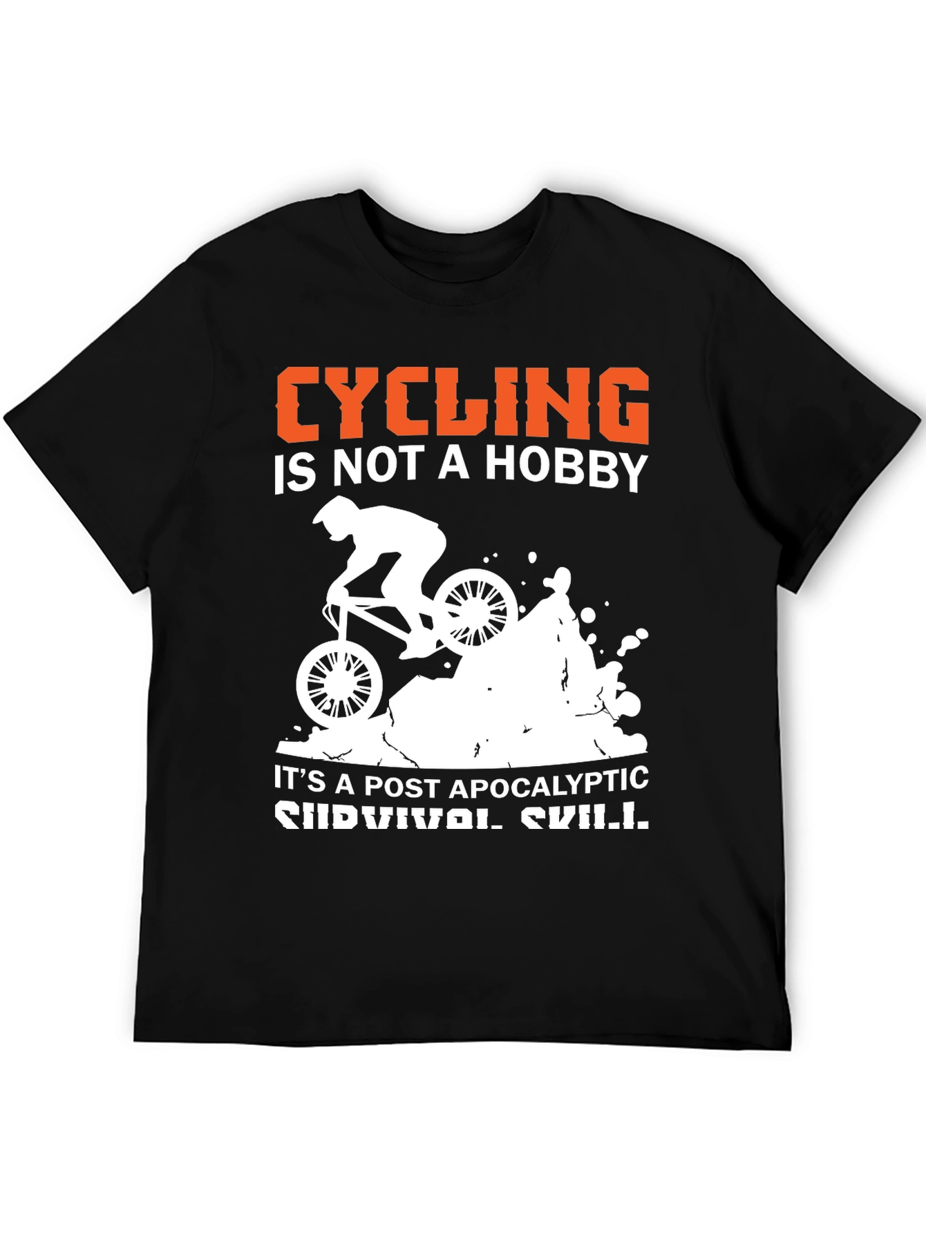 Cycling is Survival Skill Graphic Tee