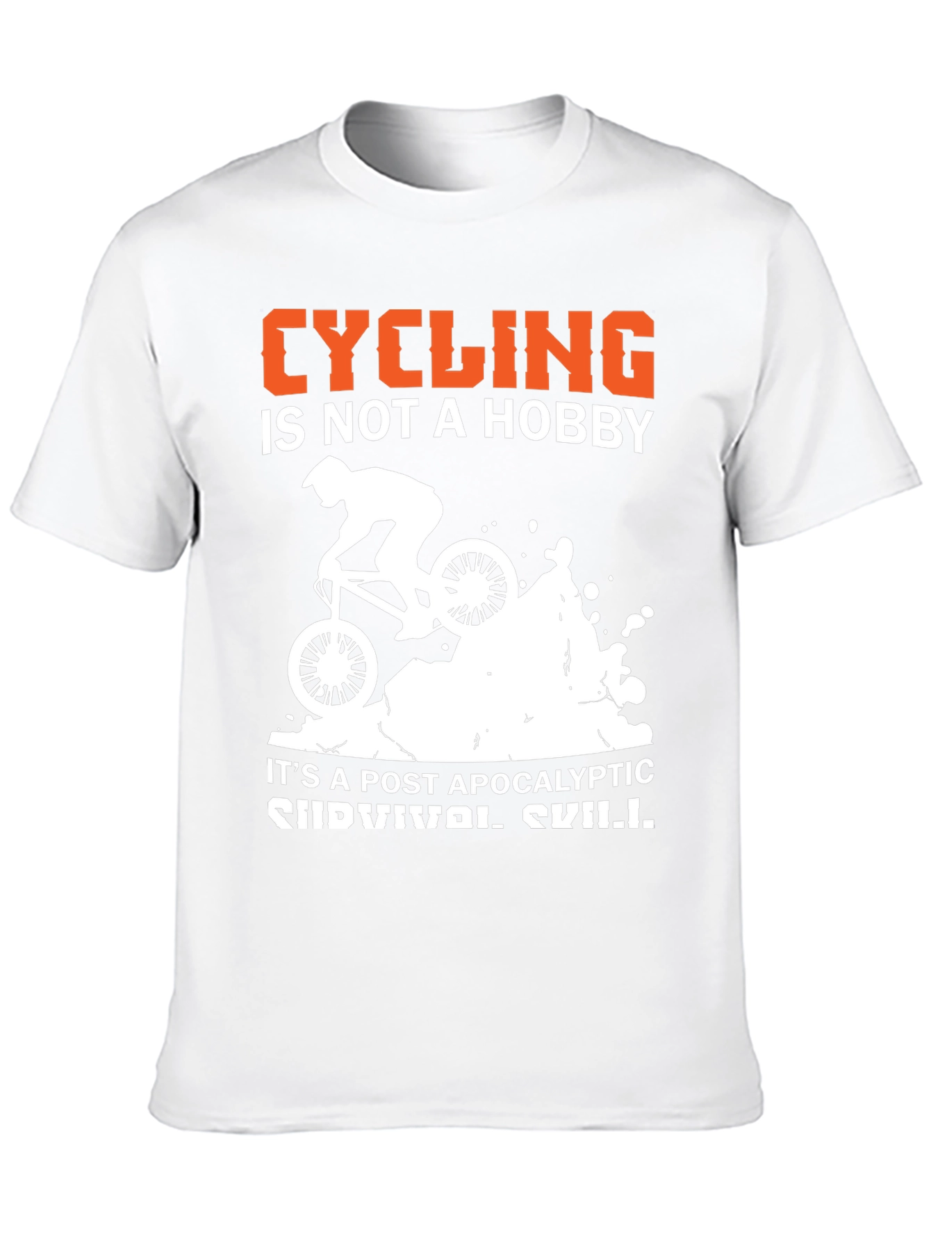 Cycling is Survival Skill Graphic Tee