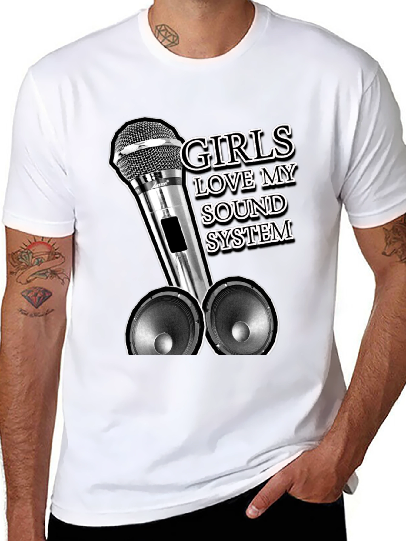 Girls Love My Sound System Graphic Tee