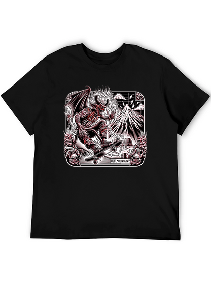Hellmountain T-Shirt Devil Skateboarding Design