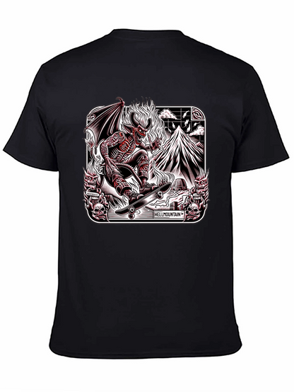 Hellmountain T-Shirt Devil Skateboarding Design