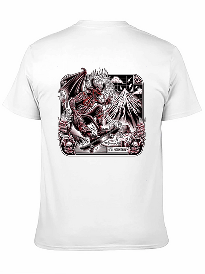 Hellmountain T-Shirt Devil Skateboarding Design