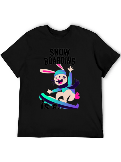 Snowboarding Bunny T-Shirt - Fun Winter Sports Tee