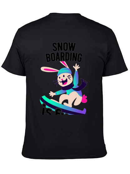 Snowboarding Bunny T-Shirt - Fun Winter Sports Tee
