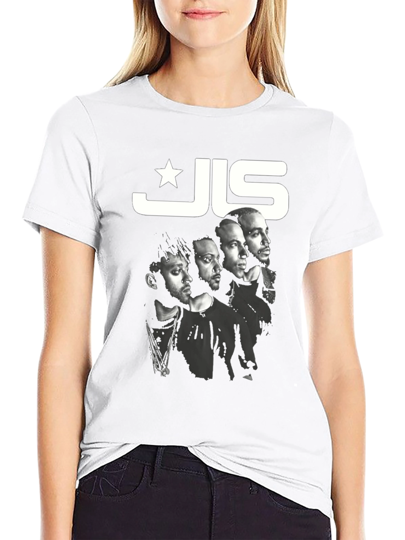 JLS T-Shirt Black Band Tee