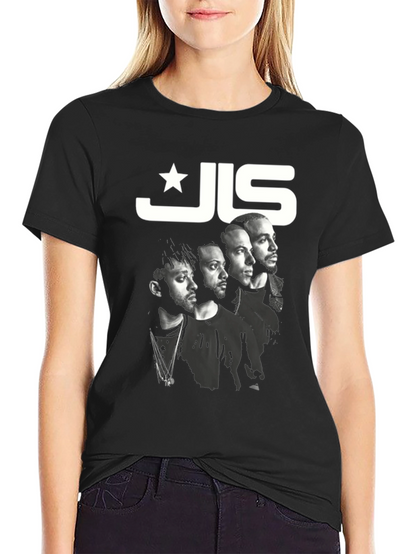 JLS T-Shirt Black Band Tee