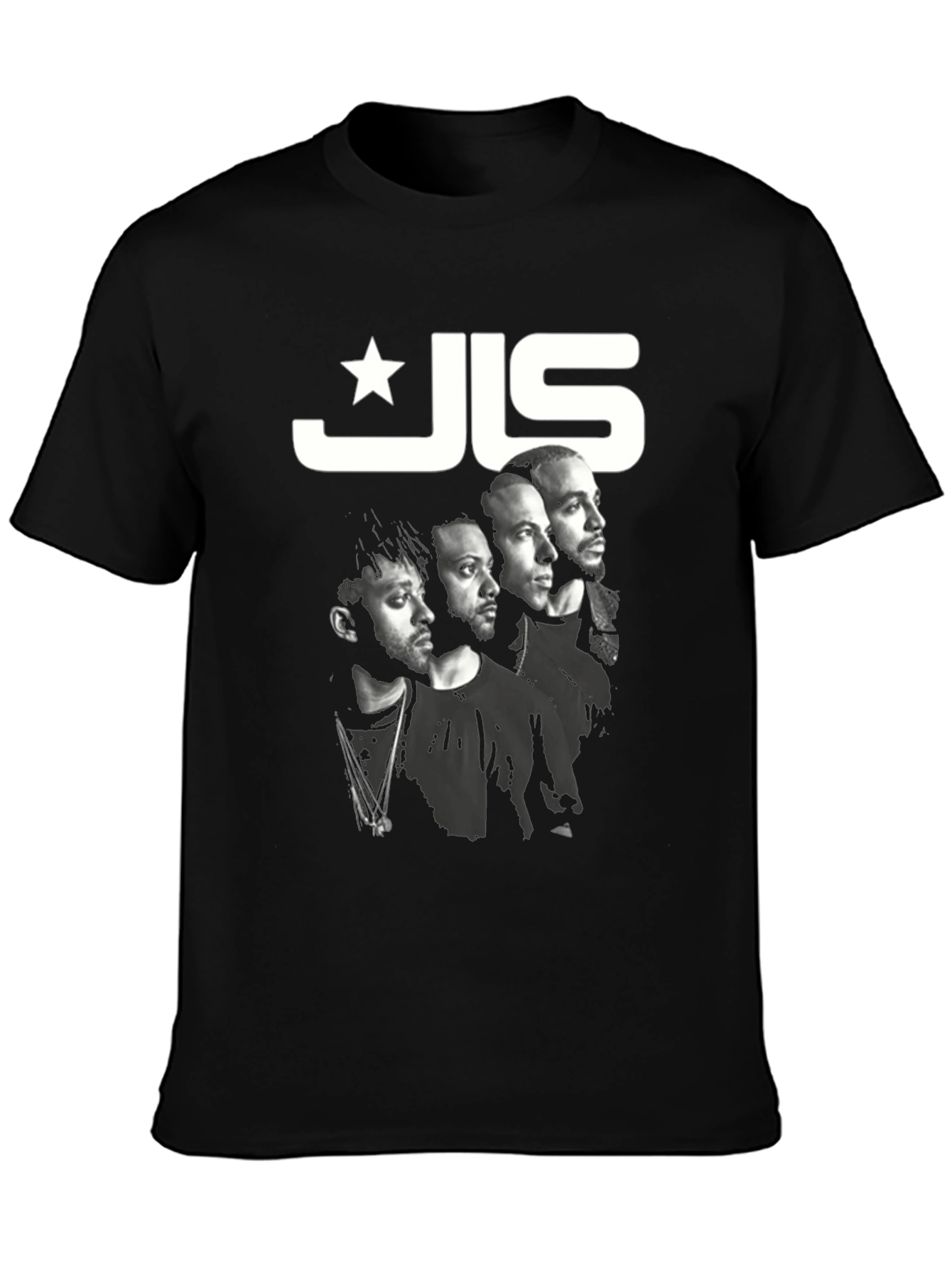 JLS T-Shirt Black Band Tee