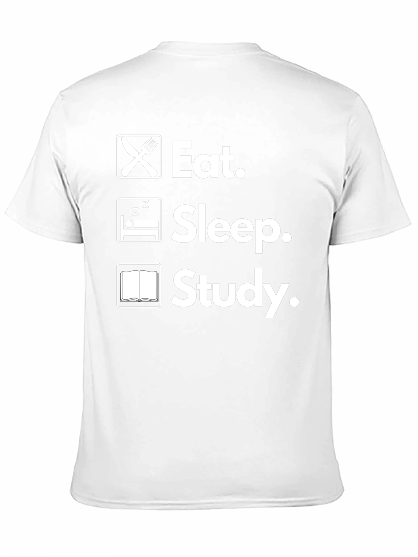 Eat Sleep Study T-Shirt College Life