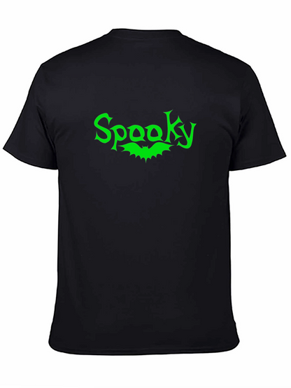 Spooky Bat Graphic Tee - Black
