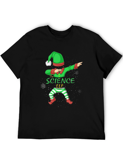 Science Elf Dabbing Christmas T-Shirt