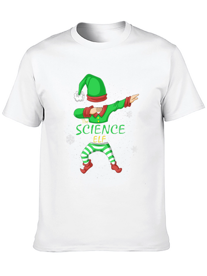 Science Elf Dabbing Christmas T-Shirt