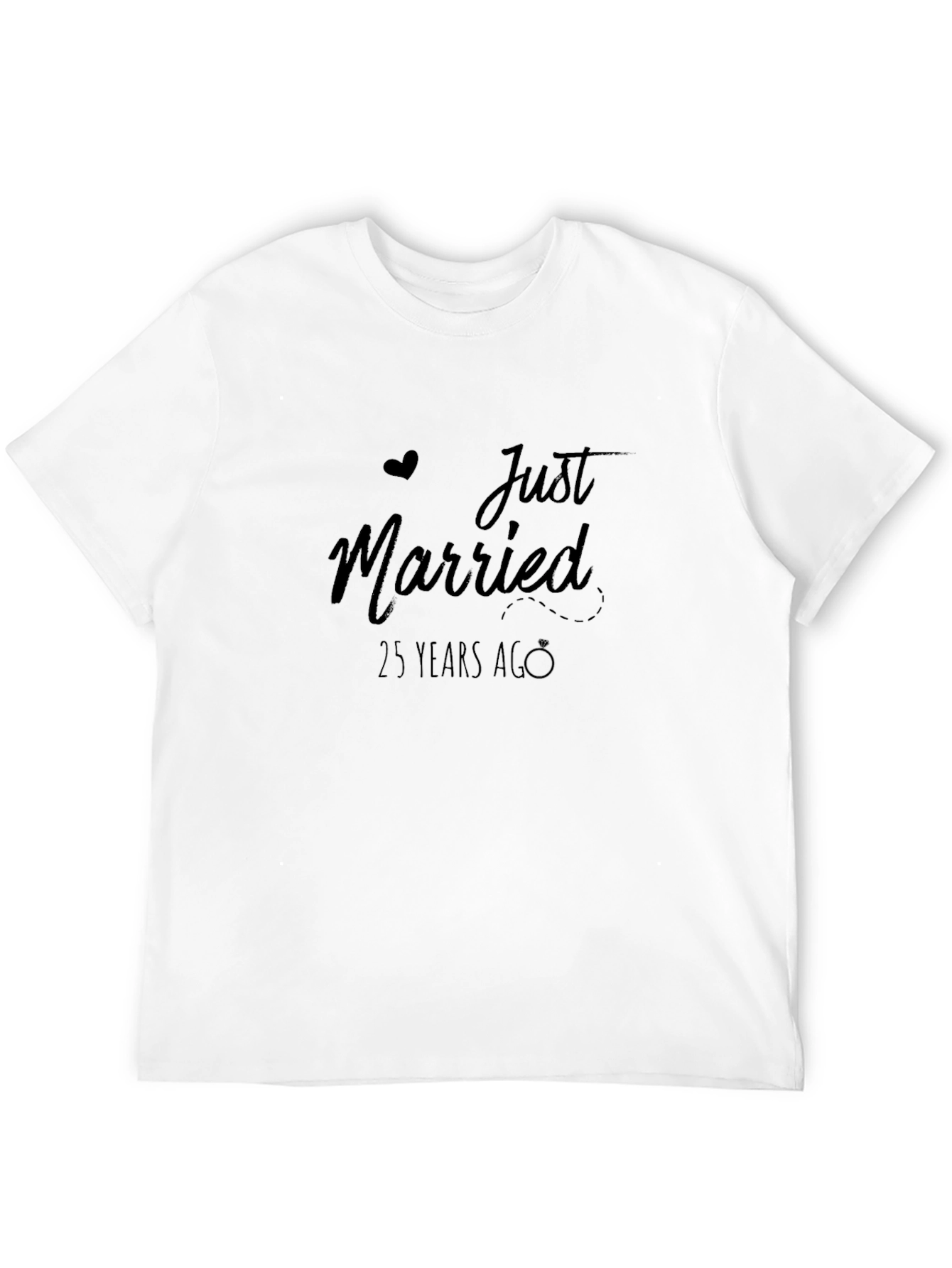 Just Married 25 Years Ago Anniversary T-Shirt