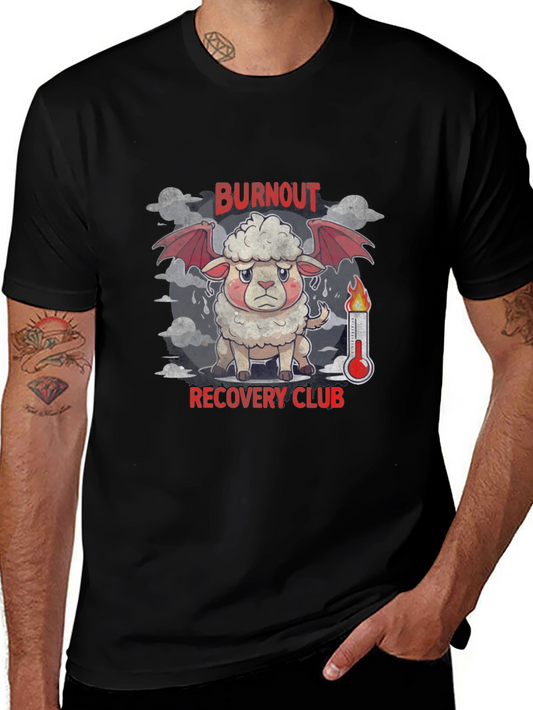 Burnout Recovery Club Graphic Tee - Black
