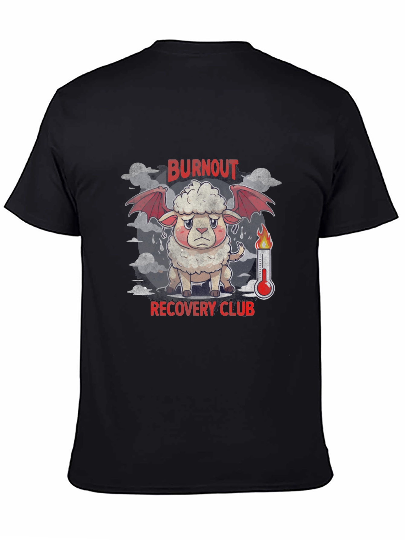 Burnout Recovery Club Graphic Tee - Black