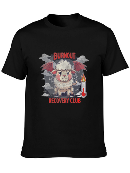 Burnout Recovery Club Graphic Tee - Black