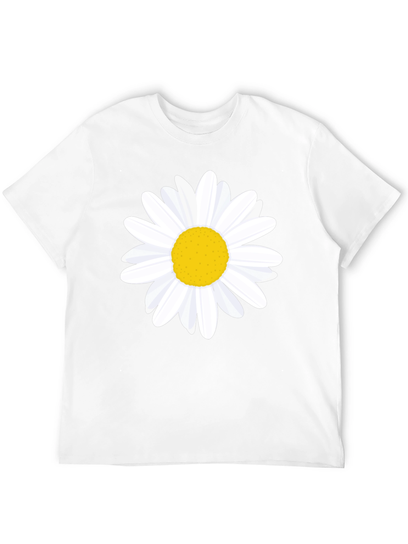 Daisy Graphic Tee - Black Cotton T-Shirt