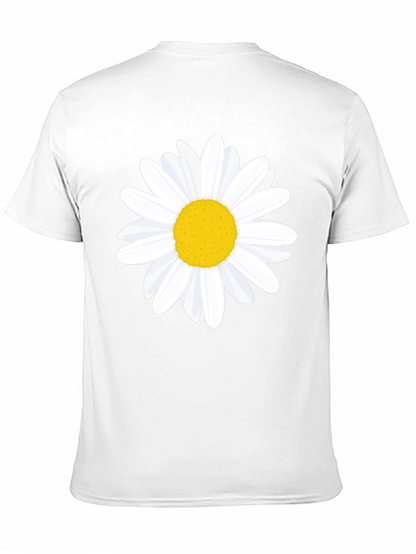 Daisy Graphic Tee - Black Cotton T-Shirt