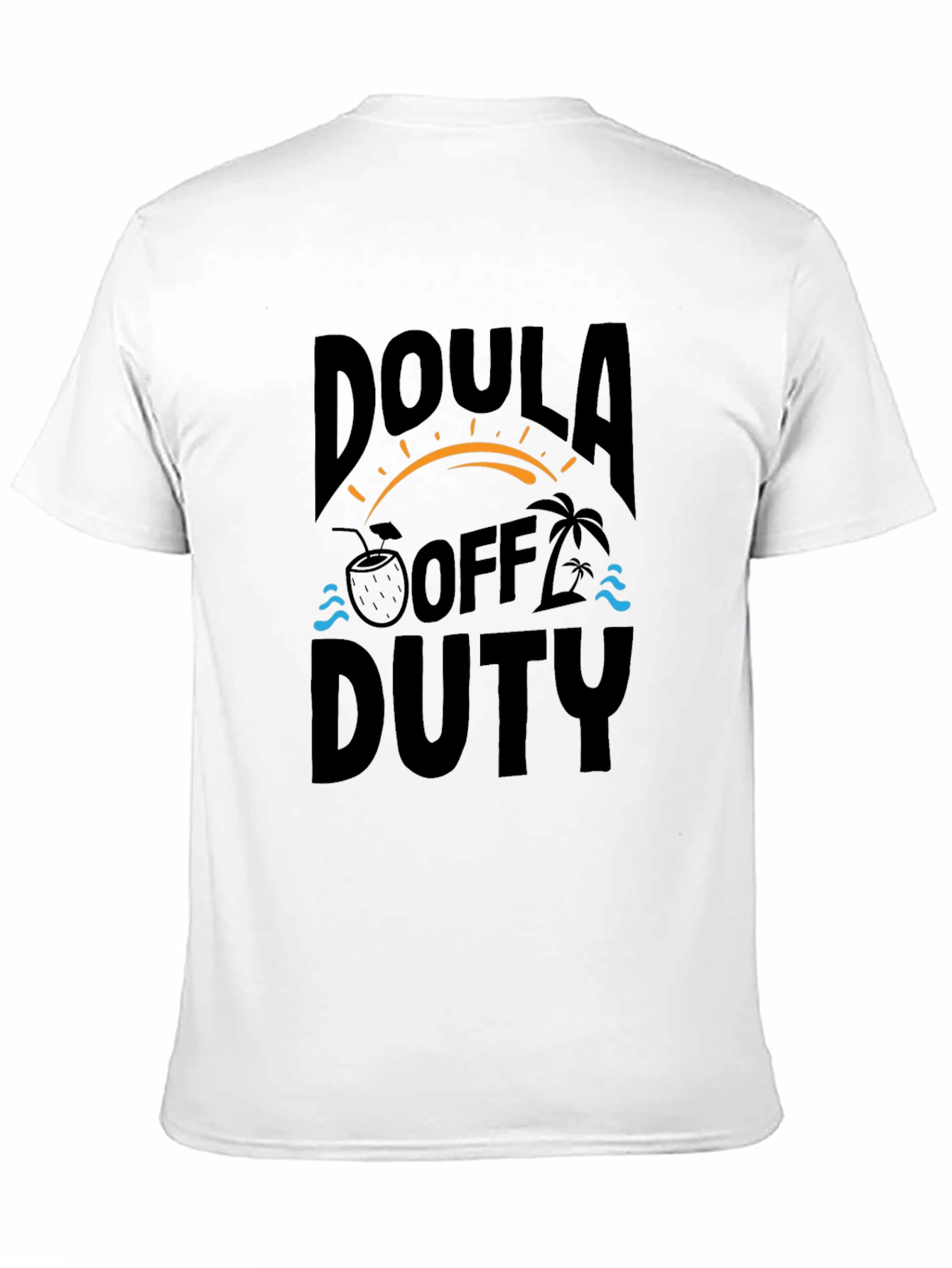 Doula Off Duty Black Graphic T-Shirt