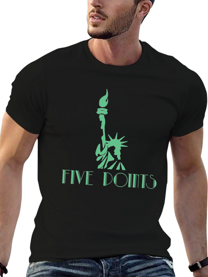 Statue of Liberty Five Points Graphic Tee