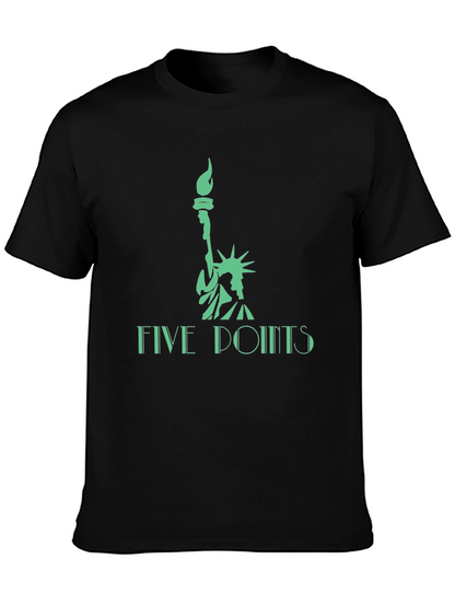 Statue of Liberty Five Points Graphic Tee