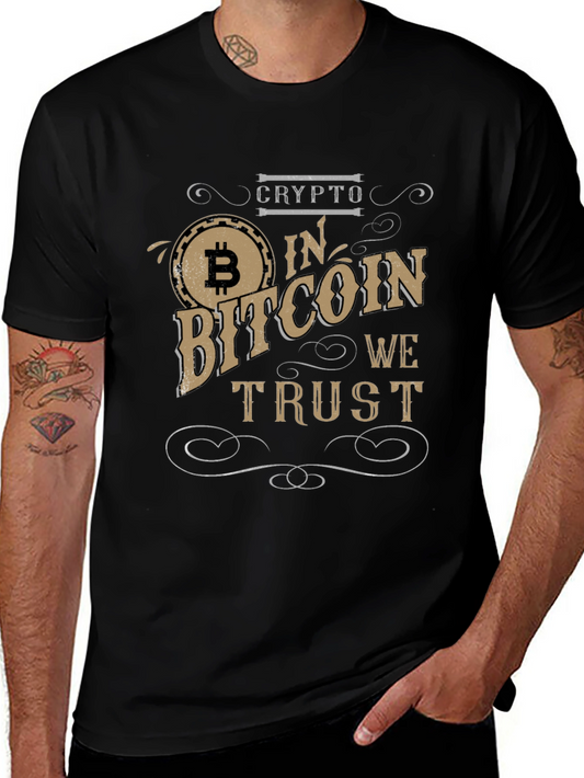 Crypto Bitcoin T-Shirt - In Bitcoin We Trust