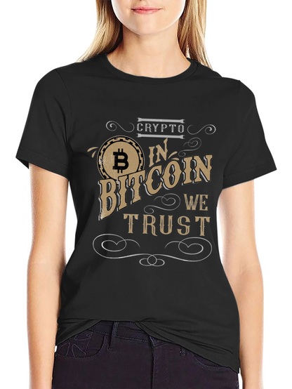 Crypto Bitcoin T-Shirt - In Bitcoin We Trust