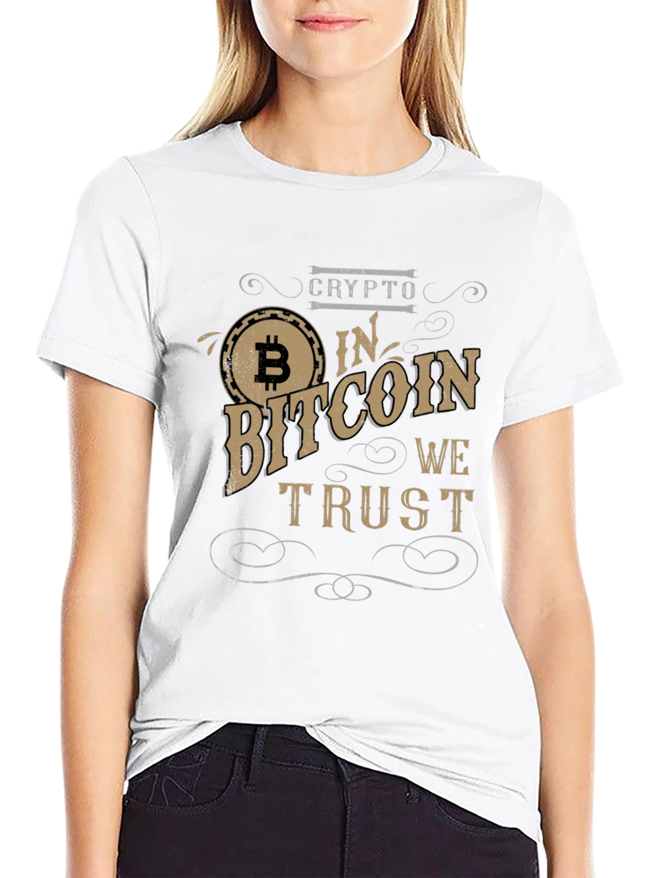 Crypto Bitcoin T-Shirt - In Bitcoin We Trust