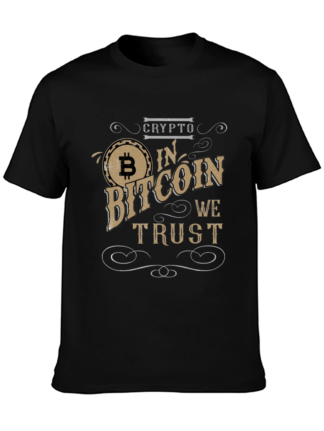 Crypto Bitcoin T-Shirt - In Bitcoin We Trust
