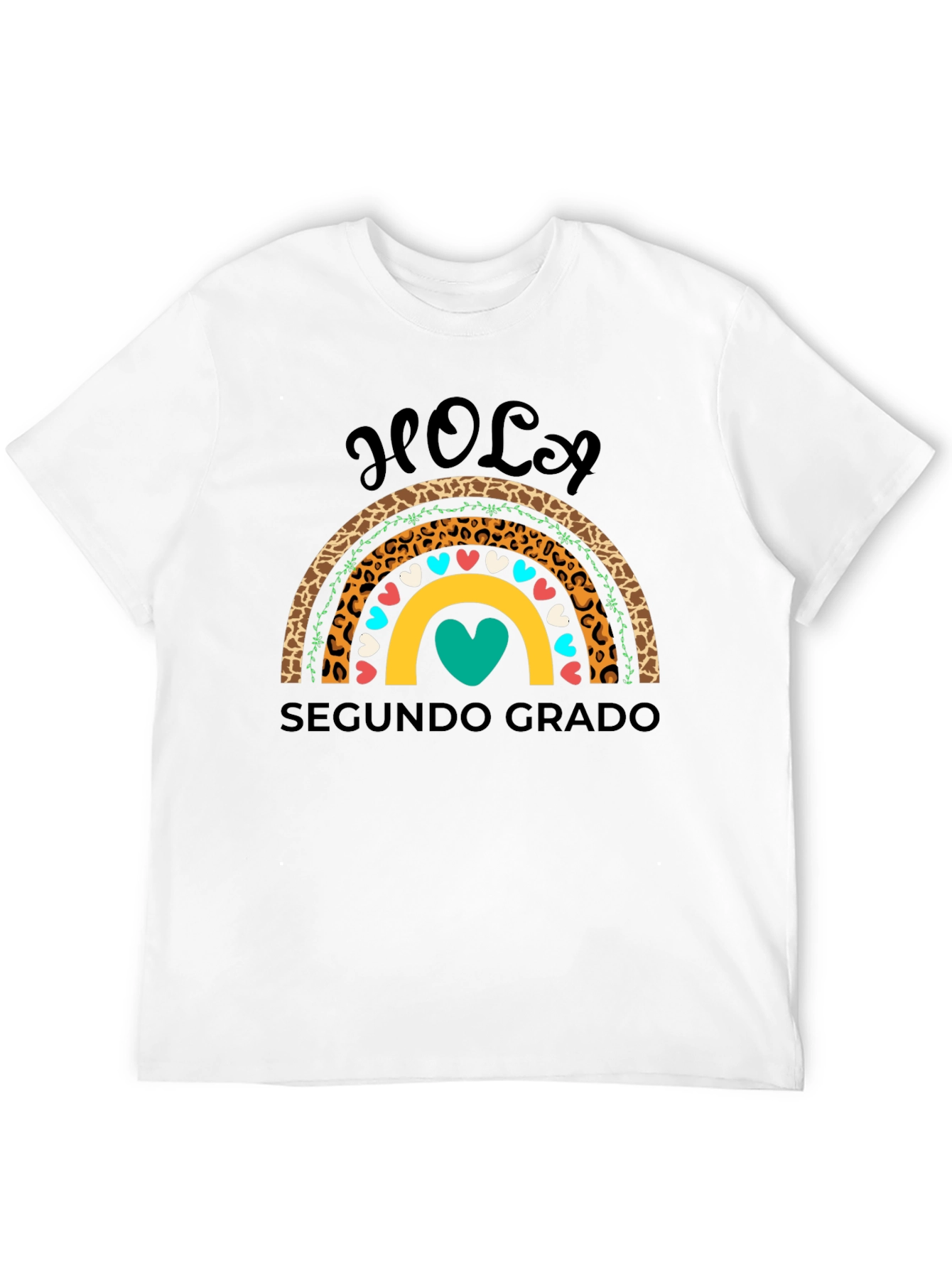 Hola Segundo Grado Rainbow Shirt