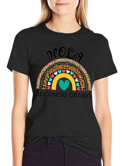 Hola Segundo Grado Rainbow Shirt