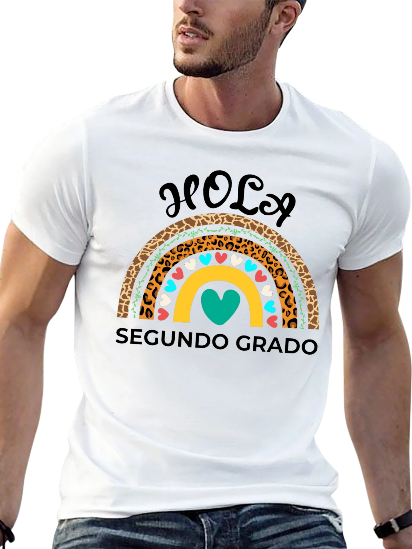 Hola Segundo Grado Rainbow Shirt