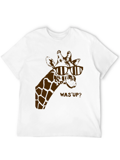 Cool Giraffe Tee - Mens Black T-Shirt