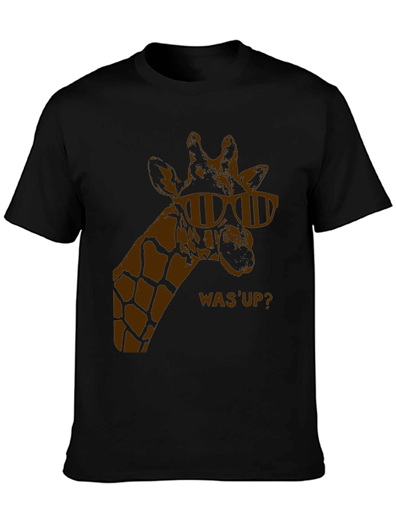 Cool Giraffe Tee - Mens Black T-Shirt