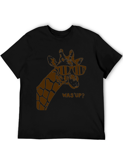 Cool Giraffe Tee - Mens Black T-Shirt