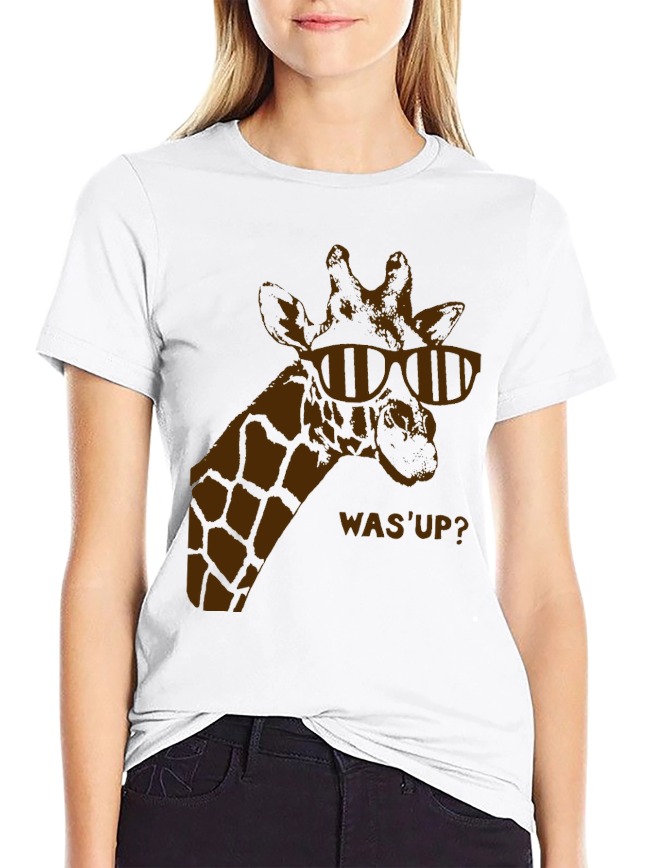 Cool Giraffe Tee - Mens Black T-Shirt