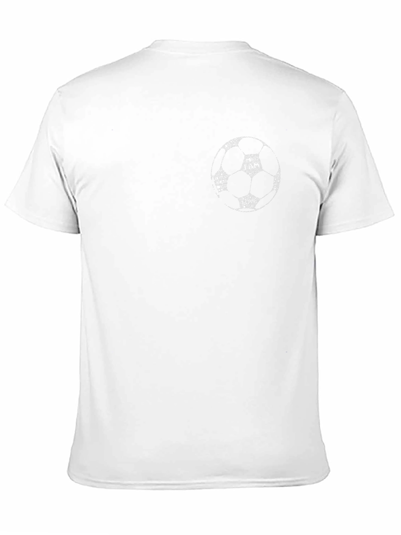 Soccer Ball Graphic Print Black T-Shirt