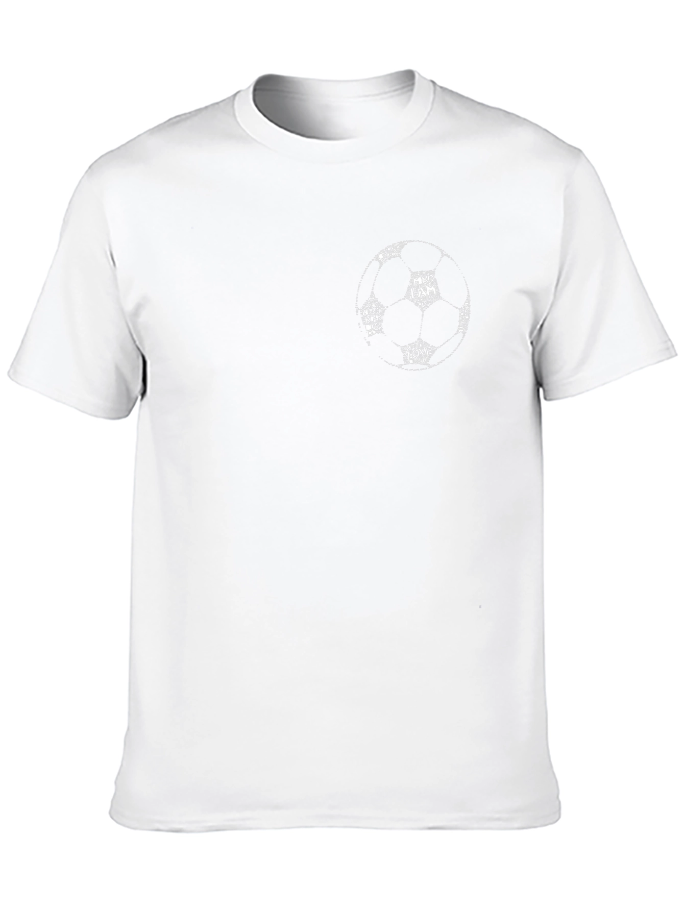 Soccer Ball Graphic Print Black T-Shirt