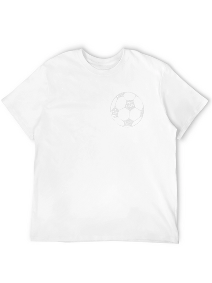 Soccer Ball Graphic Print Black T-Shirt