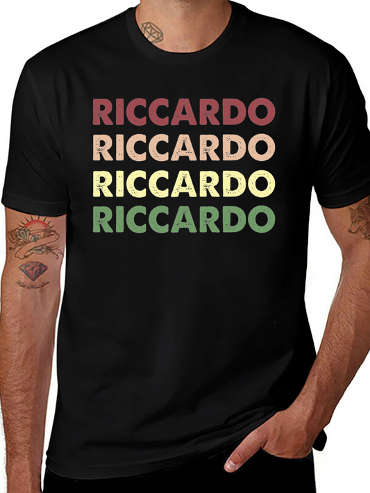 Riccardo Retro Name T-Shirt - Stylish Vintage Style