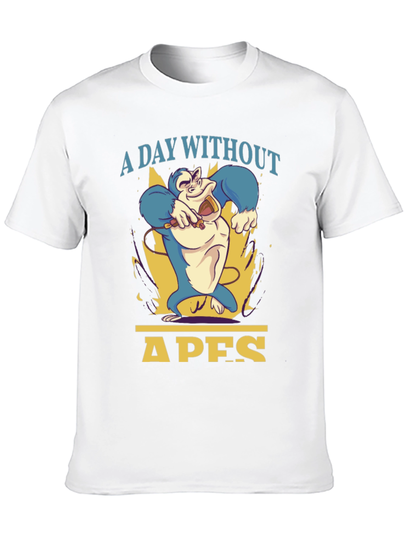 A Day Without Apes T-Shirt - Mens Black Tee