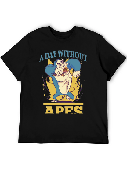 A Day Without Apes T-Shirt - Mens Black Tee