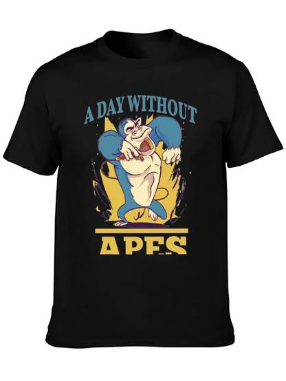 A Day Without Apes T-Shirt - Mens Black Tee